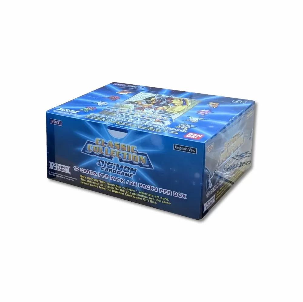 classic collection booster box DIGIMON CARD GAME meticulously illustrated in the beloved retro art style from the late 90s and early 2000s Digimon TCG! *NEW* EX01 Classic