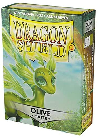 Dragon Shield 60 Standard Size Card Sleeves- Olive Matte