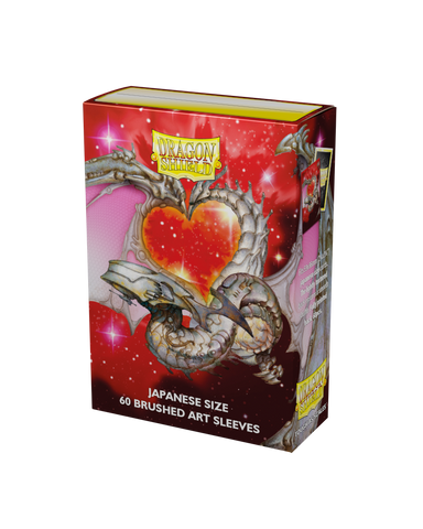 Dragon Shield Japanese Size Brushed Art Sleeves Box 60- Valentine Dragon 2022