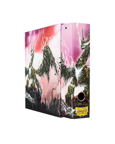 Carpeta con tapa protectora de Dragon Shield en color plateado Enimas