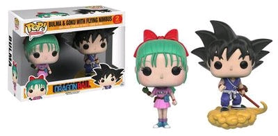 Dragon Ball Bulma & Goku with Flying Nimbus US Exclusive Pop! Vinyl Figure 2-Pack