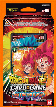 Dragon Ball Super Card Game Destroyer Kings SP06 Special Pack Set (Release Date 15/03/2019)