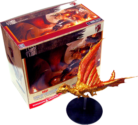 Dungeons & Dragons - Icons of the Realms Set 1 Tyranny of Dragons Brass Dragon Case Incentive-Games Corner