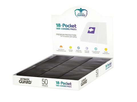 Folder Ultimate Guard 18-Pocket Pages Side-Loading Black (50 pages)