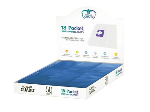 Folder Ultimate Guard 18-Pocket Pages Side-Loading Blue (50 Pages)