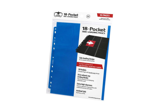 Folder Ultimate Guard 18-Pocket Pages Side-Loading (10 Pages) Blue
