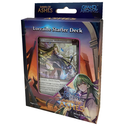 Mazo inicial de Dawn of Ashes de Grand Archive TCG: Lorrain (fecha de lanzamiento: 28 de abril de 2023)