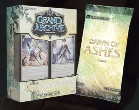 Kit de inicio de preludio de Dawn of Ashes de Grand Archive TCG Kickstarter 1.ª edición (fecha de lanzamiento: febrero de 2023)