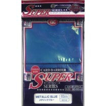 KMC SLEEVE METALLIC BLUE (80 SLEEVES/PACK) - STANDARD SIZE