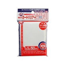 KMC SLEEVE SILVER (50 SLEEVES/PACK) - MINI SIZE