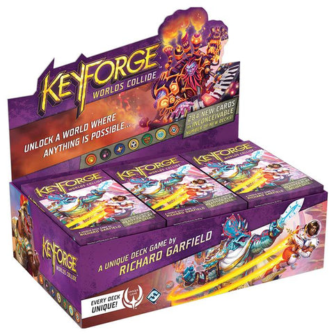 Keyforge Worlds Collide Deck Display