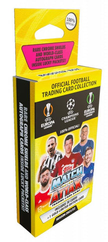 Caja de refuerzos para perchas Topps MATCH ATTAX UEFA Champions League edición 2021/2022