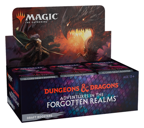 Caja de sobres de draft de MTG Adventures in the Forgotten Realms (fecha de lanzamiento: 23 de julio de 2021)