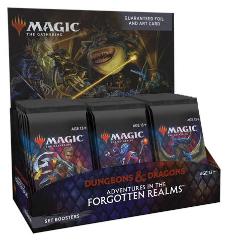 Caja de refuerzo de la colección MTG Adventures in the Forgotten Realms (fecha de lanzamiento: 23 de julio de 2021)