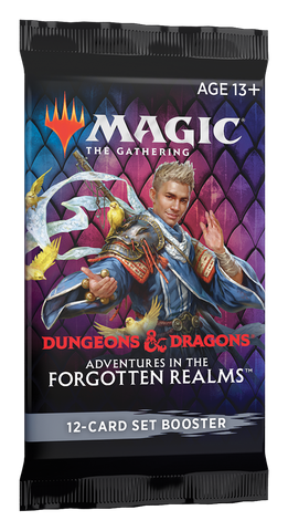 Paquete de refuerzo de la colección MTG Adventures in the Forgotten Realms (fecha de lanzamiento: 23 de julio de 2021)