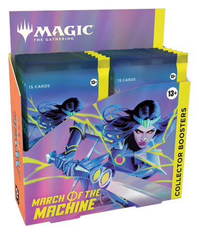 Caja de sobres coleccionables de March of the Machine de MTG (fecha de lanzamiento: 21 de abril de 2023)