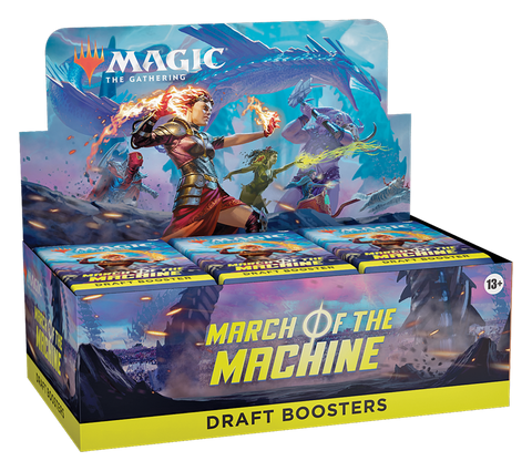 Caja de sobres de draft de March of the Machine de MTG (fecha de lanzamiento: 21 de abril de 2023)