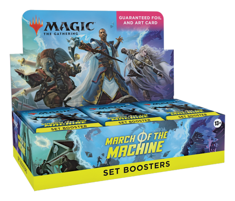 Caja de refuerzo de la serie March of the Machine de MTG (fecha de lanzamiento: 21 de abril de 2023)