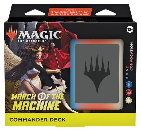 Mazo de comandante de March of the Machine de MTG: Divine Convocation (fecha de lanzamiento: 21 de abril de 2023)