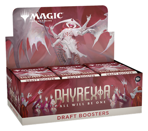 Caja de sobres de draft All Will Be One de MTG Phyrexia (fecha de lanzamiento: 10 de febrero de 2023)