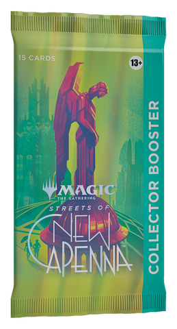 Paquete de refuerzo de coleccionista de Las calles de New Capenna de Magic the Gathering (fecha de lanzamiento: 29 de abril de 2022)