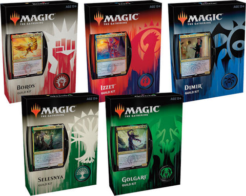 MTG GUILDS OF RAVNICA GUILD KITs-Set of 5 (Release date 2/11/2018)