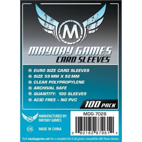 Mayday Euro Card Sleeve (Pack of 100) - 59 MM X 92 MM