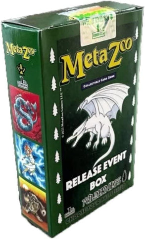 Caja de evento de lanzamiento de la 1.ª edición de MetaZoo TCG Wilderness