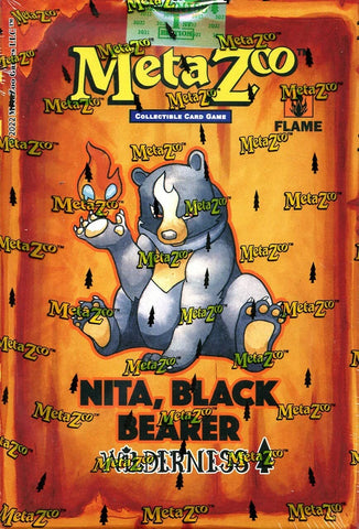 Baraja temática de MetaZoo TCG Wilderness de primera edición: Nita, Portadora negra