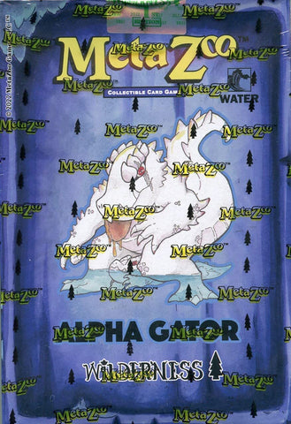 Baraja temática Wilderness de MetaZoo TCG de primera edición: Gator alfa