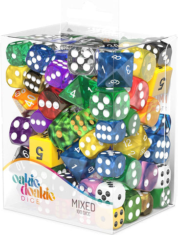 Paquete minorista mixto de dados Oakie Doakie Dice (100) dados sueltos