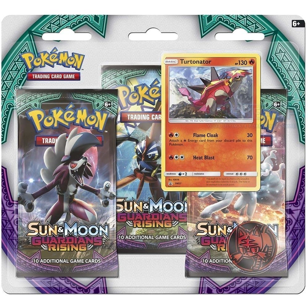 POKMON TCG Sun & Moon Guardians Rising 3 Pack Blister The Games Corner POKMON TCG Sun & Moon Guardians Rising 3 Pack Blister The Games Corner