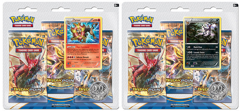 fake pokemon card pack POKEMON TCG XY BREAKpoint 3-Pack Blister – The Games Corner