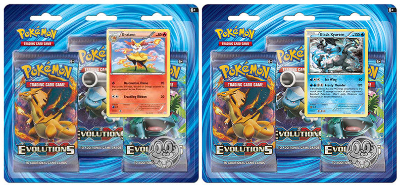 POKEMON TCG XY Evolutions 3-Pack Blister The Games Corner POKEMON TCG XY Evolutions 3-Pack Blister The Games Corner