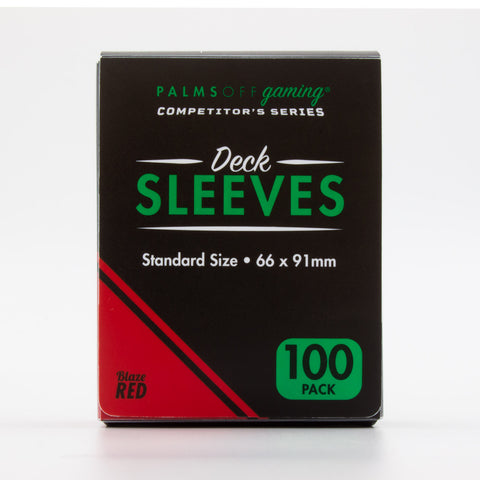 Palms Off Gaming Blaze Red - Competitor's Series Deck Sleeves 100pc