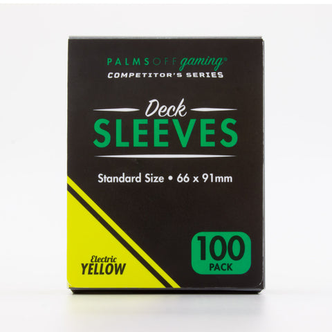 Palms Off Gaming Electric Yellow - Competitor's Series Deck Sleeves 100pc