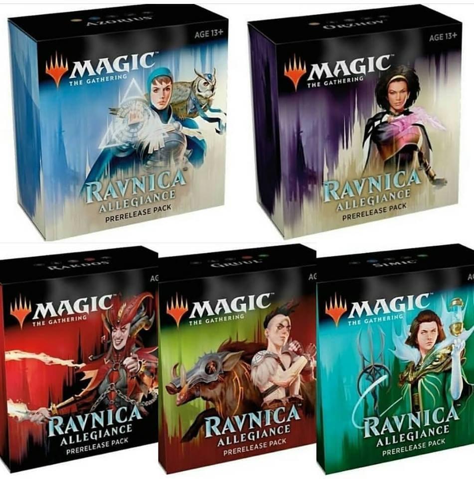 Magic the Gathering Ravnica Allegiance Prerelease Packs Set of 5