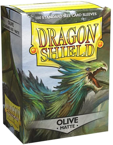 Sleeves - Dragon Shield - Box 100 - Matte Olive