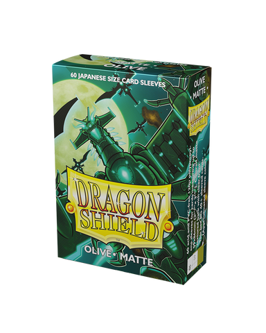 Sleeves - Dragon Shield Japanese - Box 60 - Olive Matte