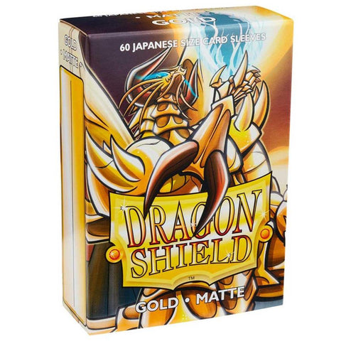 Sleeves - Dragon Shield Japanese- Box 60 - Gold MATTE