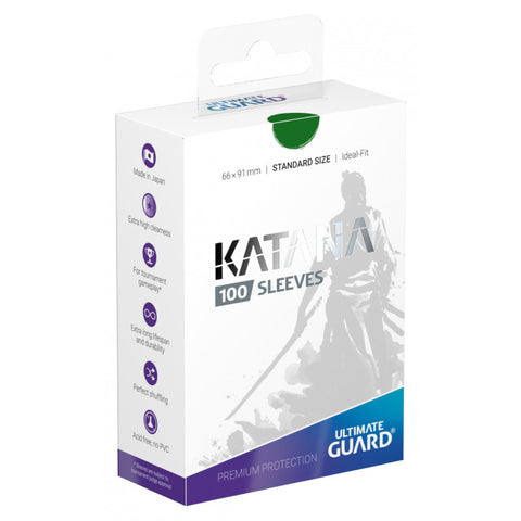 Sleeves Ultimate Guard Katana Standard Size Green (100)