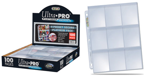 ULTRA PRO 9-Pocket Secure Platinum Page (100 Pages)