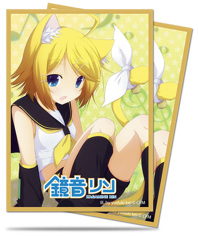 ULTRA PRO - HATSUNE MIKU NEKOMIMI SERIES - Kagamine Rin Deck Protector - 50ct