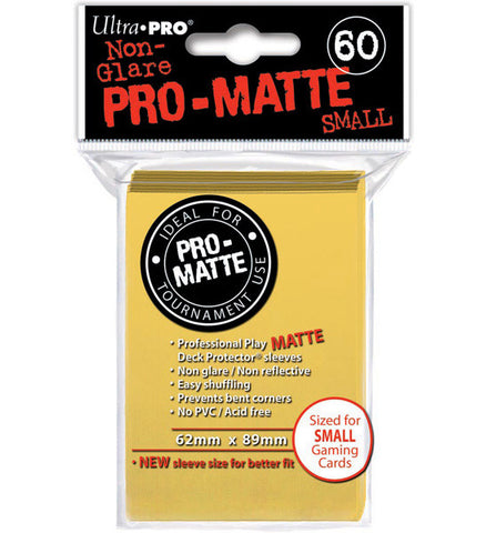 ULTRA PRO - SMALL PRO - Matte - Deck Protector® Sleeves Yellow