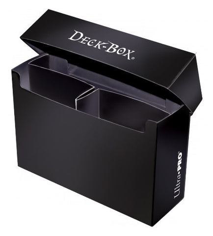 ULTRA PRO 3-Compartment Oversized Solid Black Deck Box
