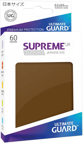 Ultimate Guard Supreme UX Sleeves Japanese Size Brown (60)
