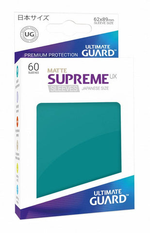 Ultimate Guard Supreme UX Sleeves Japanese Size Matte Petrol Blue (60)