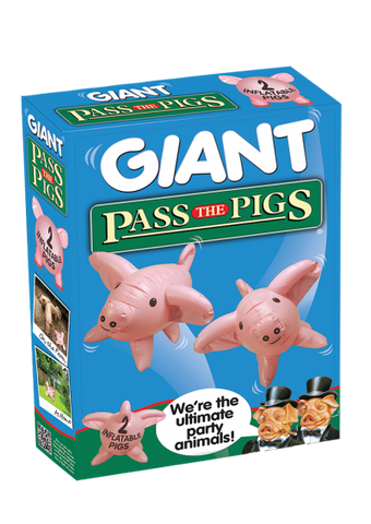 Pass the Pigs Giant Party Edition (with 2 Inflatable Pigs)