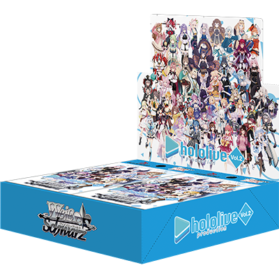 Caja de refuerzo de Weiss Schwarz Hololive Production Vol.2, primera edición, en japonés (fecha de lanzamiento: 24 de marzo de 2023)