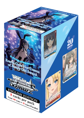 Weiss Schwarz Booster Box-Rascal Does Not Dream of Bunny Girl Senpai-English (Release Date 15/11/2019)